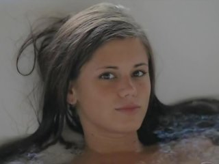Adorable Euro young lady Caprice spreading