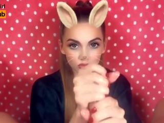 Snapchat POV Oil Jerk OFF | Swallow Cum | enticing Bunny