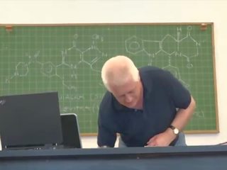 College students fuck their expert in class in front of colleagues