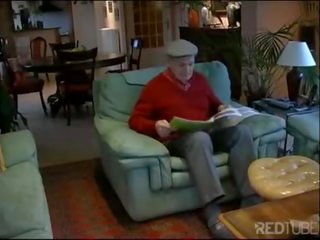 Threesome redhead grandpa fucking