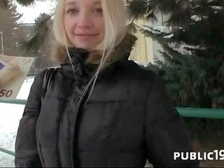 Superb fine amateur teen gets hard outdoor sex clip